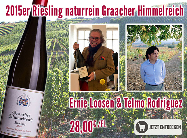 15er Riesling Naturrein Graacher Himmelreich Ernie Loosen Tel News Weinhandel Weinshop Bei C D Guten Wein Online Kaufen