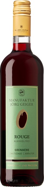 O - Rouge - Grenache l Zwetschge l Kräuter Manufaktur Jörg Geiger Rotwein