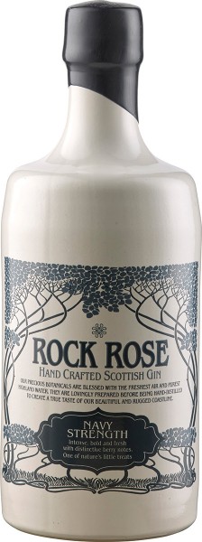 Rock Rose Navy Strenght Gin - Dunnet Bay Distillery - farblos