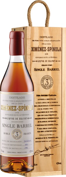 Brandy Single Barrel D.P.X.O. - Ximénez-Spínola - farblos