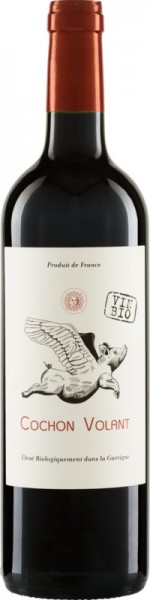 COCHON VOLANT Languedoc Rouge - Château Caraguilhes - Rotwein