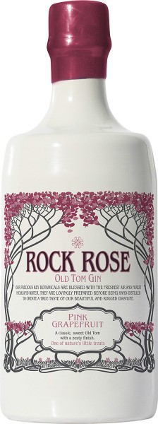 Rock Rose Old Tom Gin Pink Grapefruit - Dunnet Bay Distillery - farblos