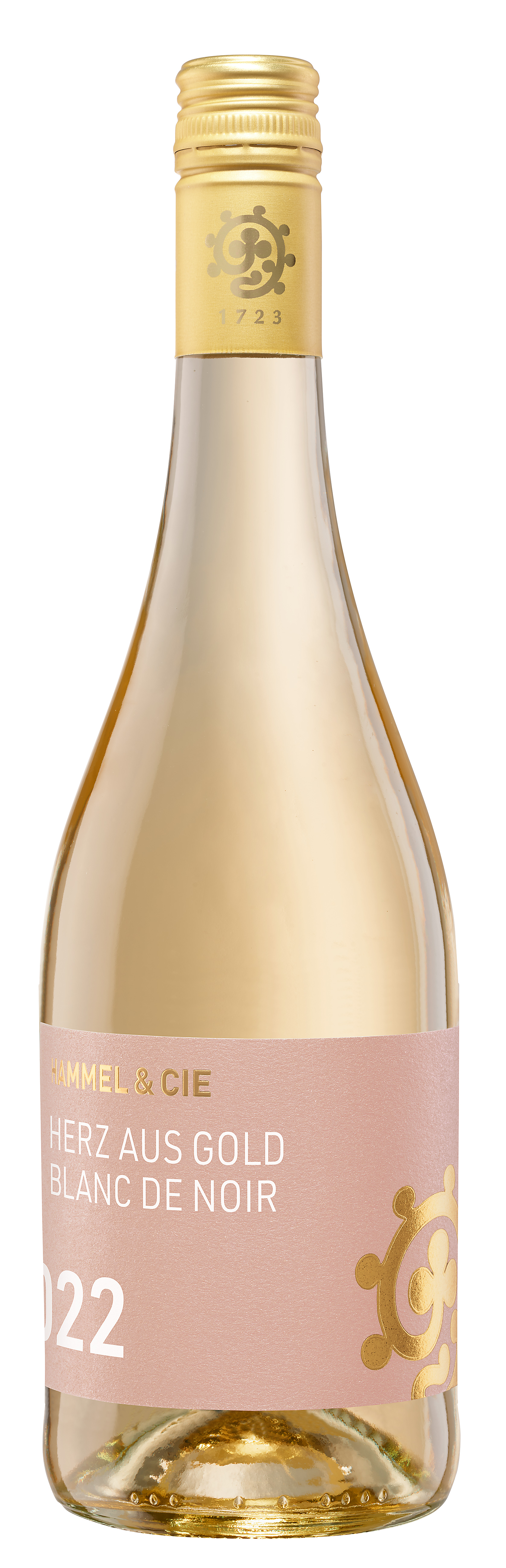 Herz Aus Gold Blanc De Noir Trocken Hammel & Cie Pfalz 2023 | Weinhandel +  Weinshop | Bei C&D guten Wein online kaufen | Weißweine