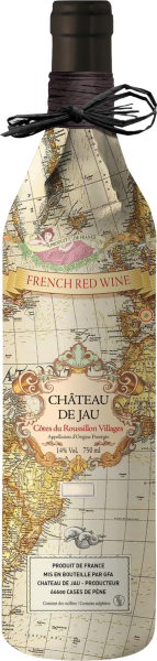 Rouge Carte Ancienne Château de Jau Rotwein