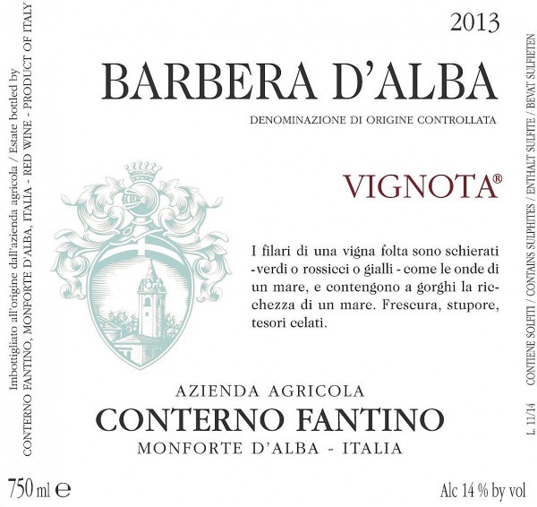 Barbera d´Alba Vignota - Conterno-Fantino - Rotwein