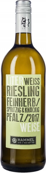 Literweise Riesling feinherb - Weingut Hammel & Cie - Weißwein