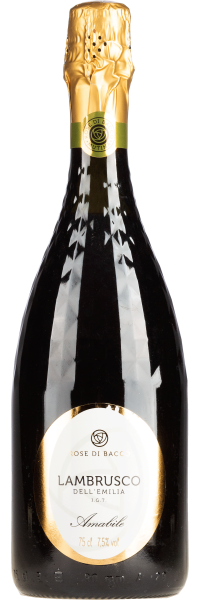 Lambrusco Rosso Rose di Bacco Amabile - Chiarli 1860 - Rotwein