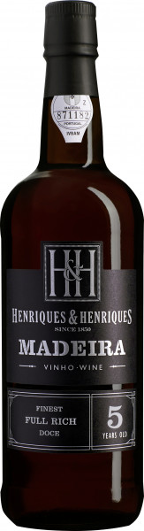 Finest Full Rich Aged 5 years Madeira - Henriques & Henriques - farblos
