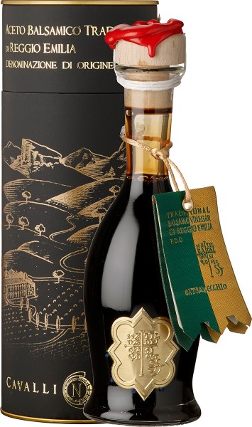 Balsamico Tradizionale Bollino Oro (goldenes Siegel, Basis von 1908) - F. Cavalli - farblos