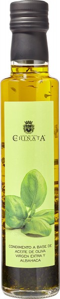 Aceite de Oliva Virgen Extra con Albahaca MHD12/2024 - La Chinata - farblos