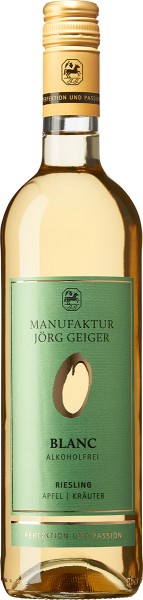 O - Blanc - Riesling l Apfel l Kräuter Manufaktur Jörg Geiger Weisswein