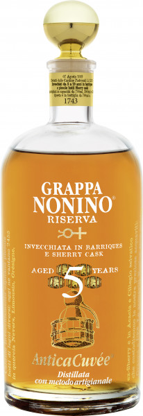 Grappa Riserva AnticaCuvée 5 Years 43% vol Nonino Weißwein