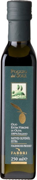 Poggio del Sole Olio Extra Vergine di Oliva MHD12/2024 - Fabbri - farblos